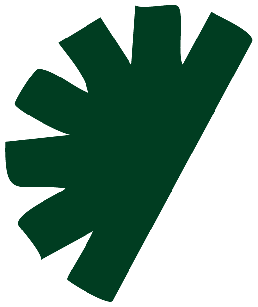 decoration eventail vert foncé